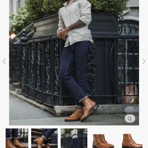 Thursday Boot Company Wingtip Boot, Caramel Size 11.5